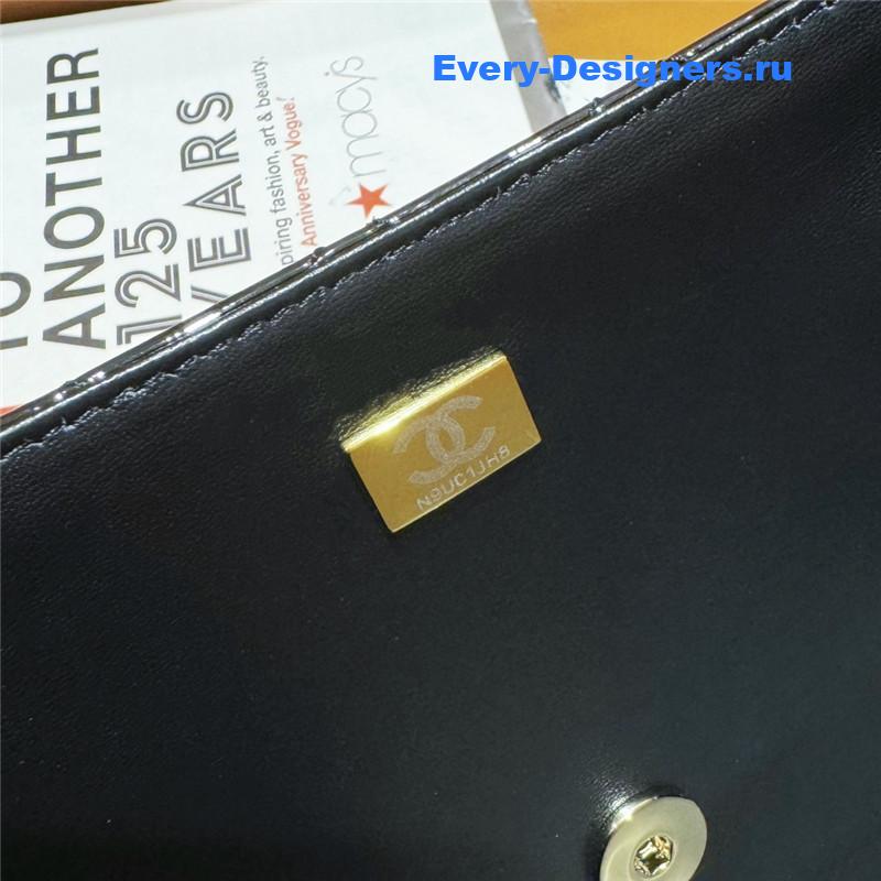 Ch**el patent leather cf star bag