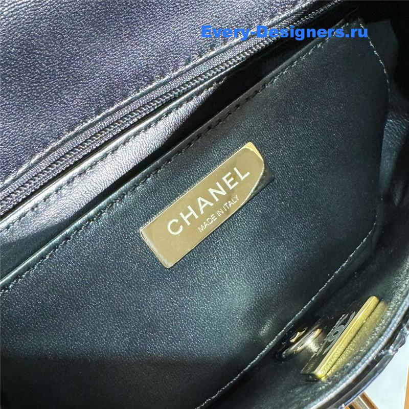 Ch**el patent leather cf star bag
