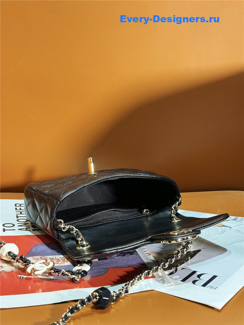 Ch**el love Ch**el logo flap bag