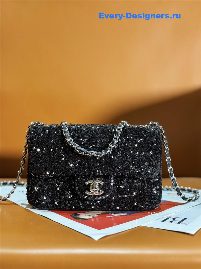 Ch**el cf sequin bag