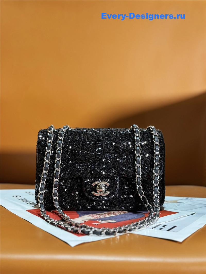 Ch**el cf sequin bag