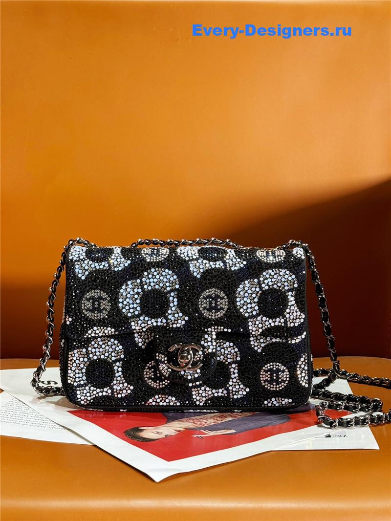 Ch**el limited edition camellia cf bag small