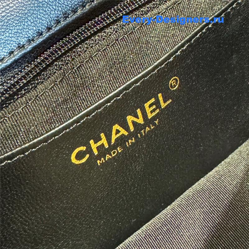 Ch**el love Ch**el logo flap bag