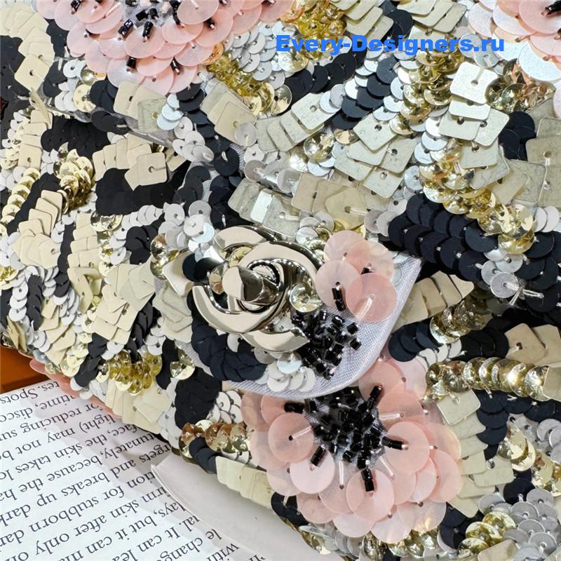 Ch**el limited edition cf sequin bag