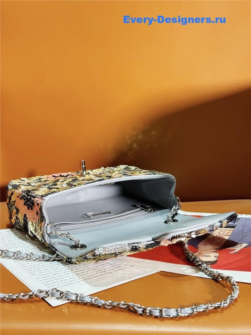 Ch**el limited edition cf sequin bag