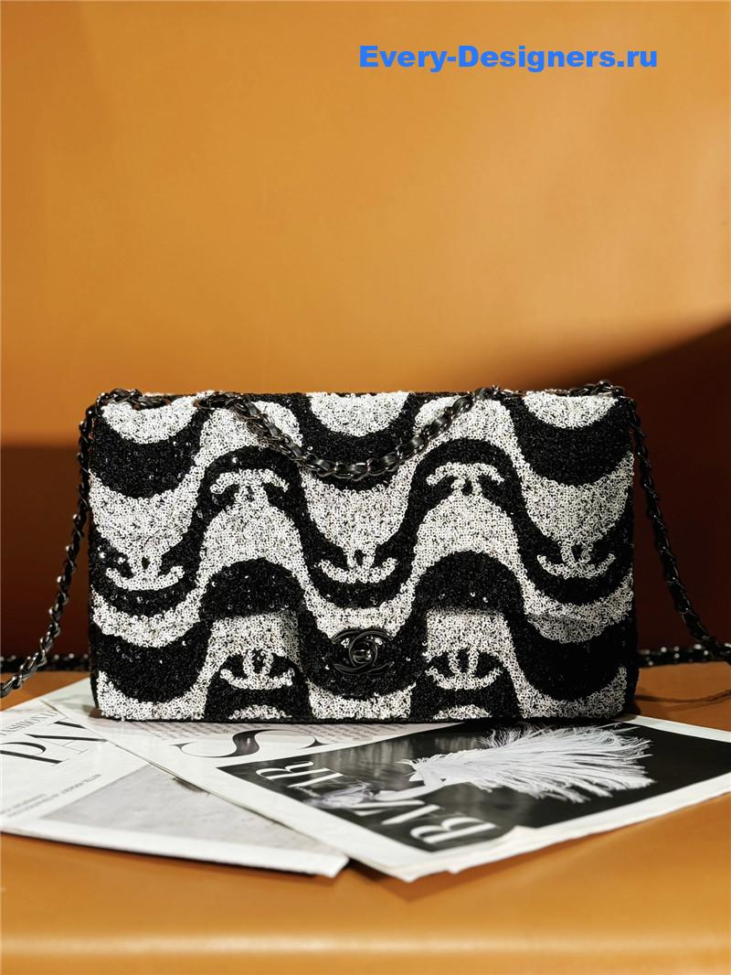 Ch**el panda sequin cf bag
