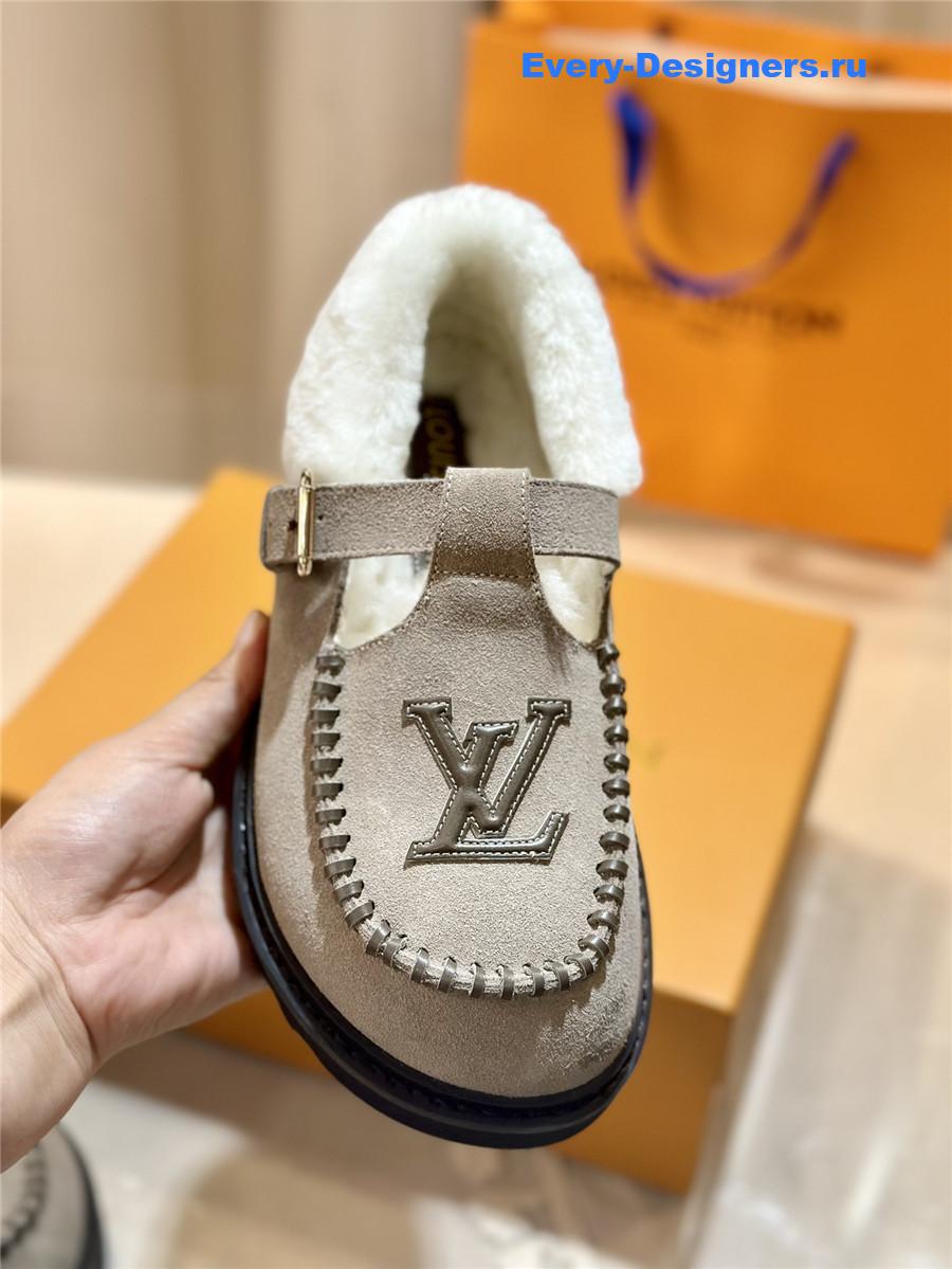 l0vis Vvtt0n suede leather wool slippers