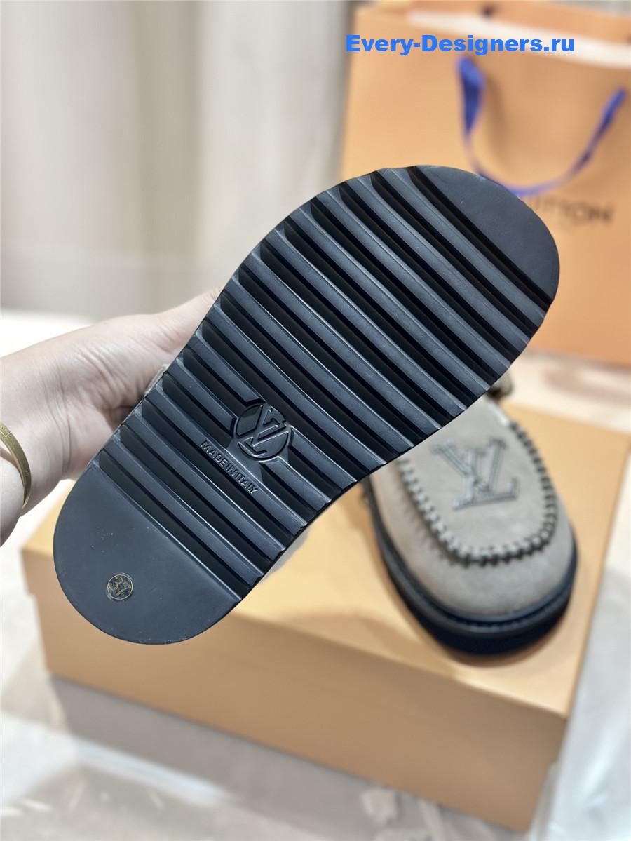 l0vis Vvtt0n suede leather wool slippers