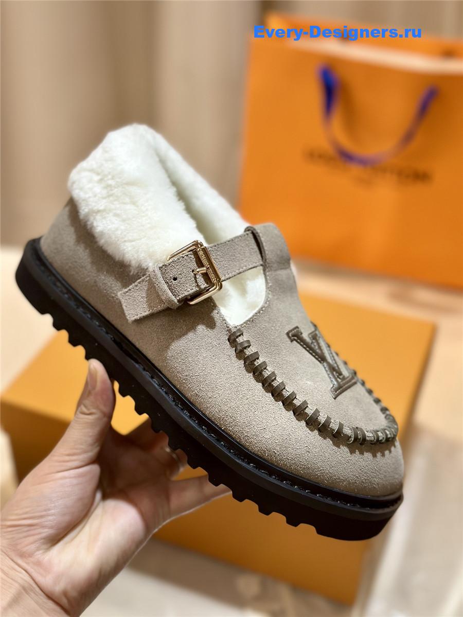 l0vis Vvtt0n suede leather wool slippers