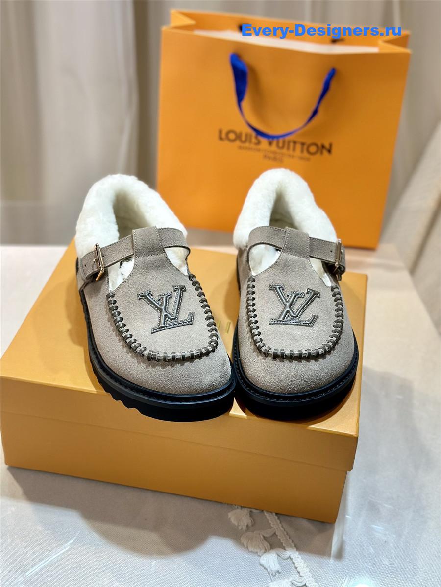 l0vis Vvtt0n suede leather wool slippers