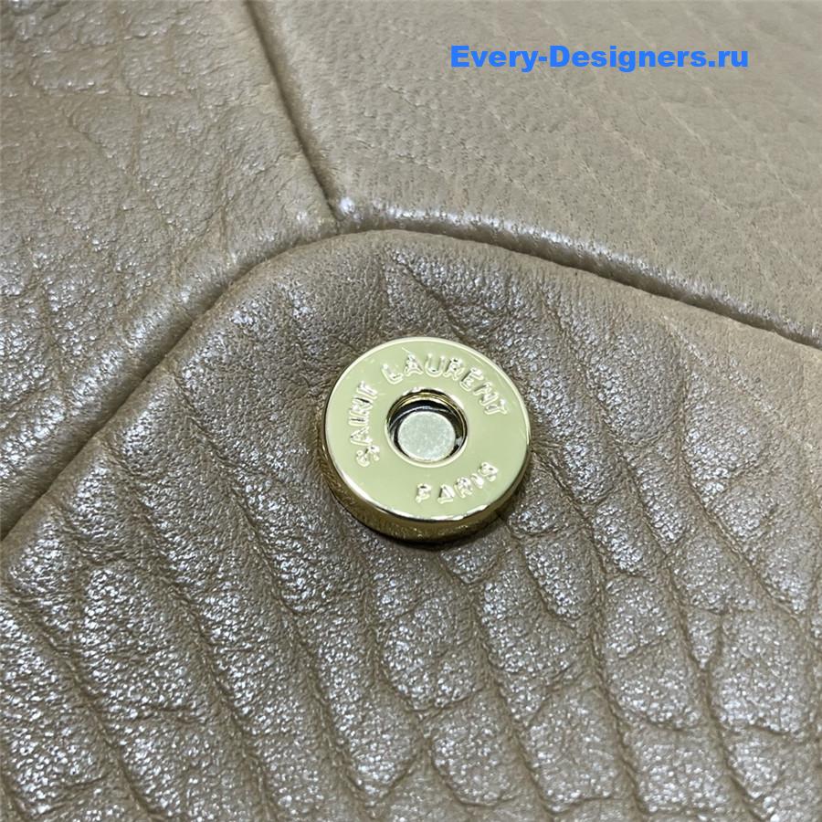 Sa1nt Lau*nt y51 envelope pouch clutch in leather