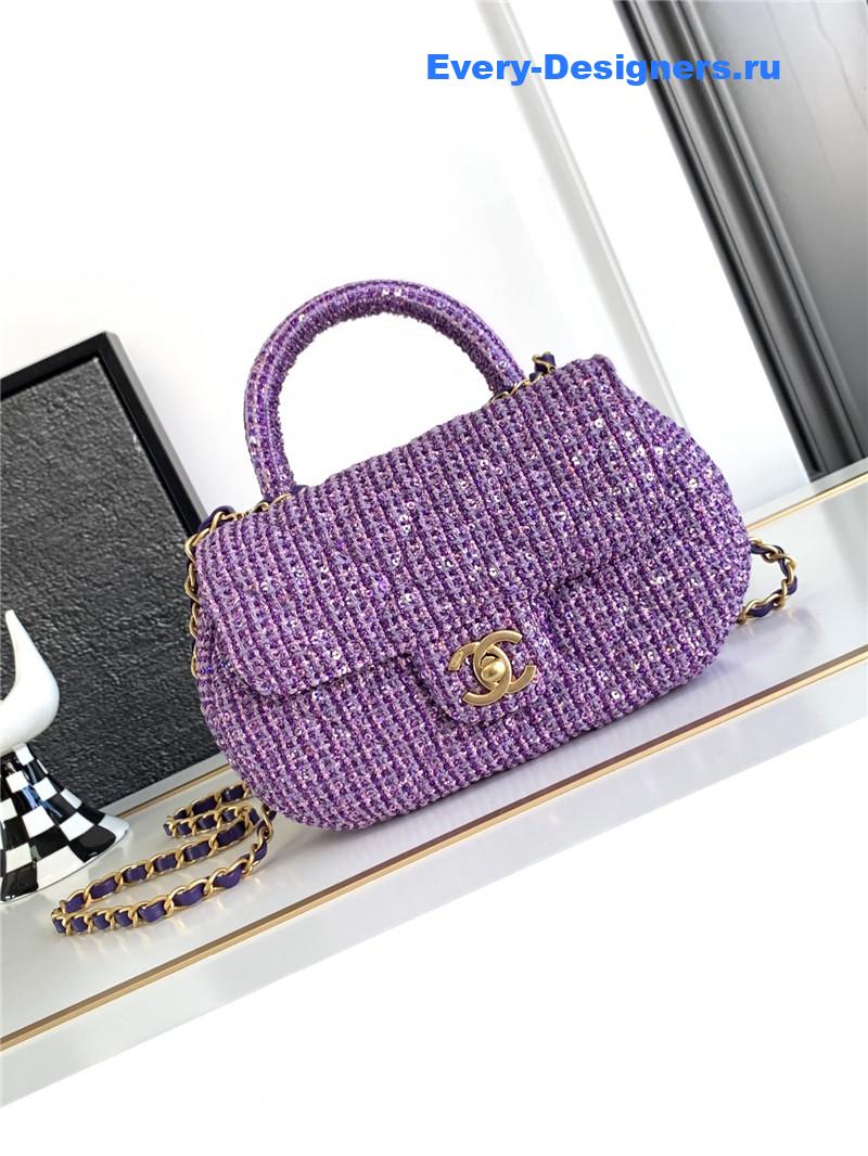 Ch**el coco portable flap bag