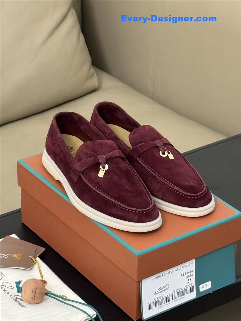 L0r0 P1ana walk cashmere loafers