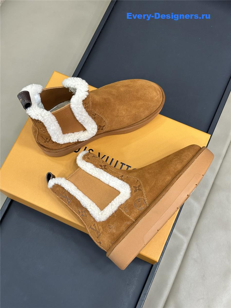 l0vis Vvtt0n lv brown platform fur boots