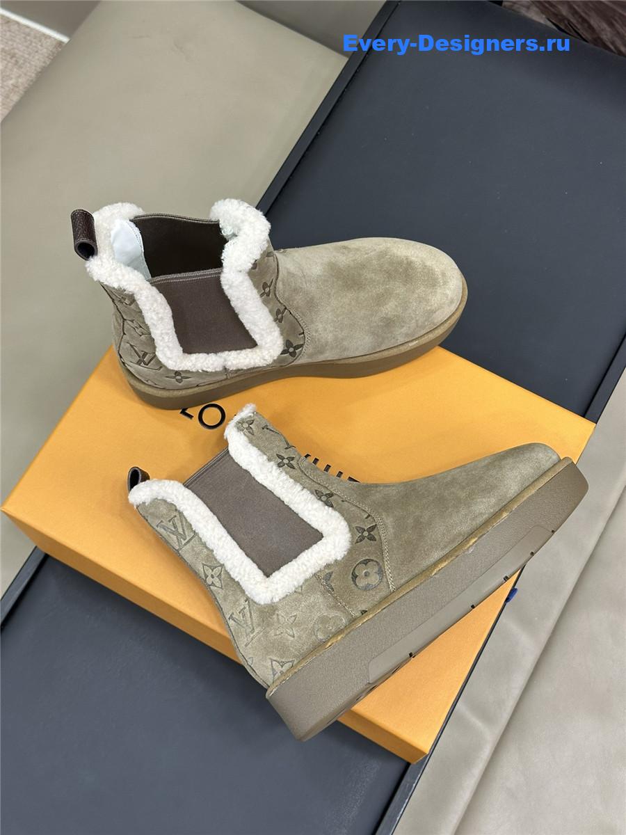 l0vis Vvtt0n lv gray platform fur boots