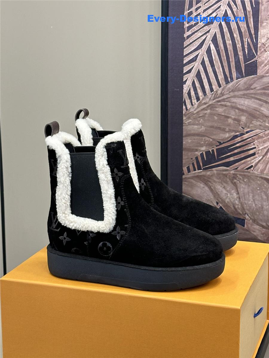 l0vis Vvtt0n lv black platform fur boots