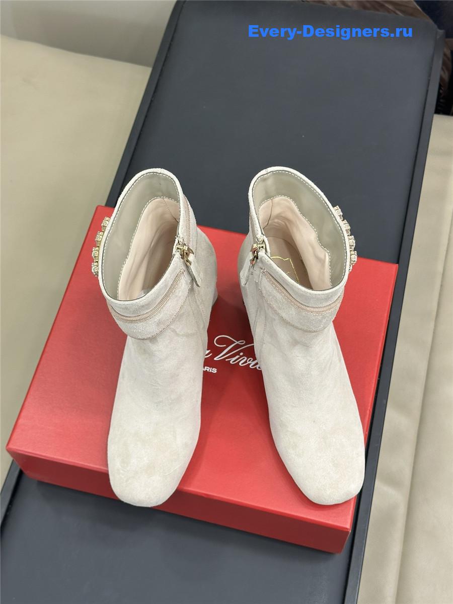 Roger Vivier Suede Ankle Boots