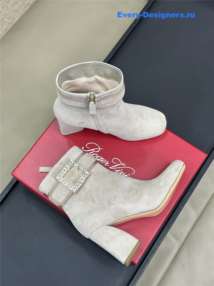 Roger Vivier Suede Ankle Boots