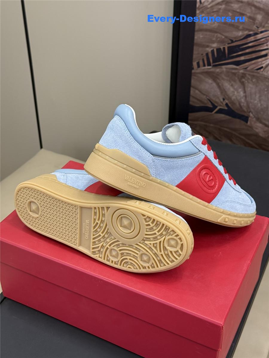 Va1e*ntin0 red blue low-top sneakers