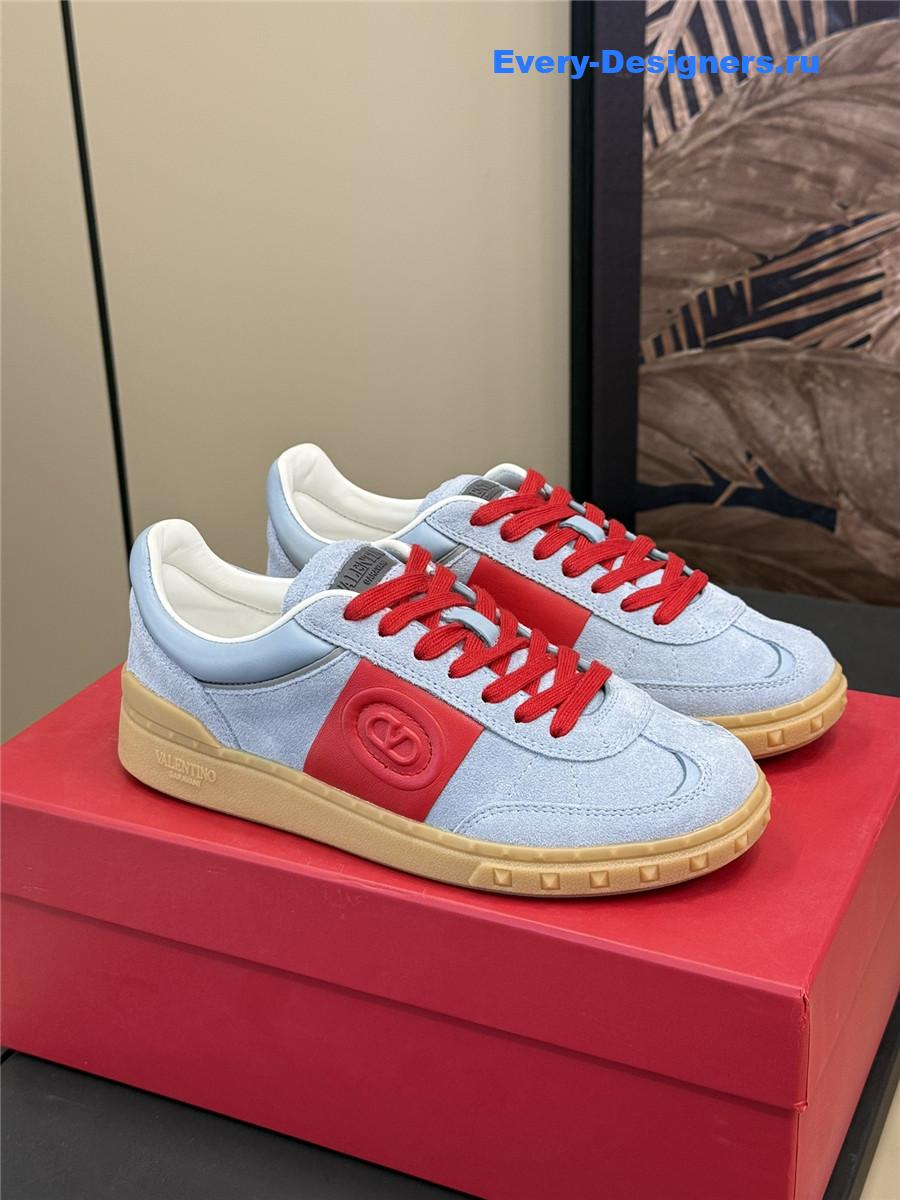 Va1e*ntin0 red blue low-top sneakers