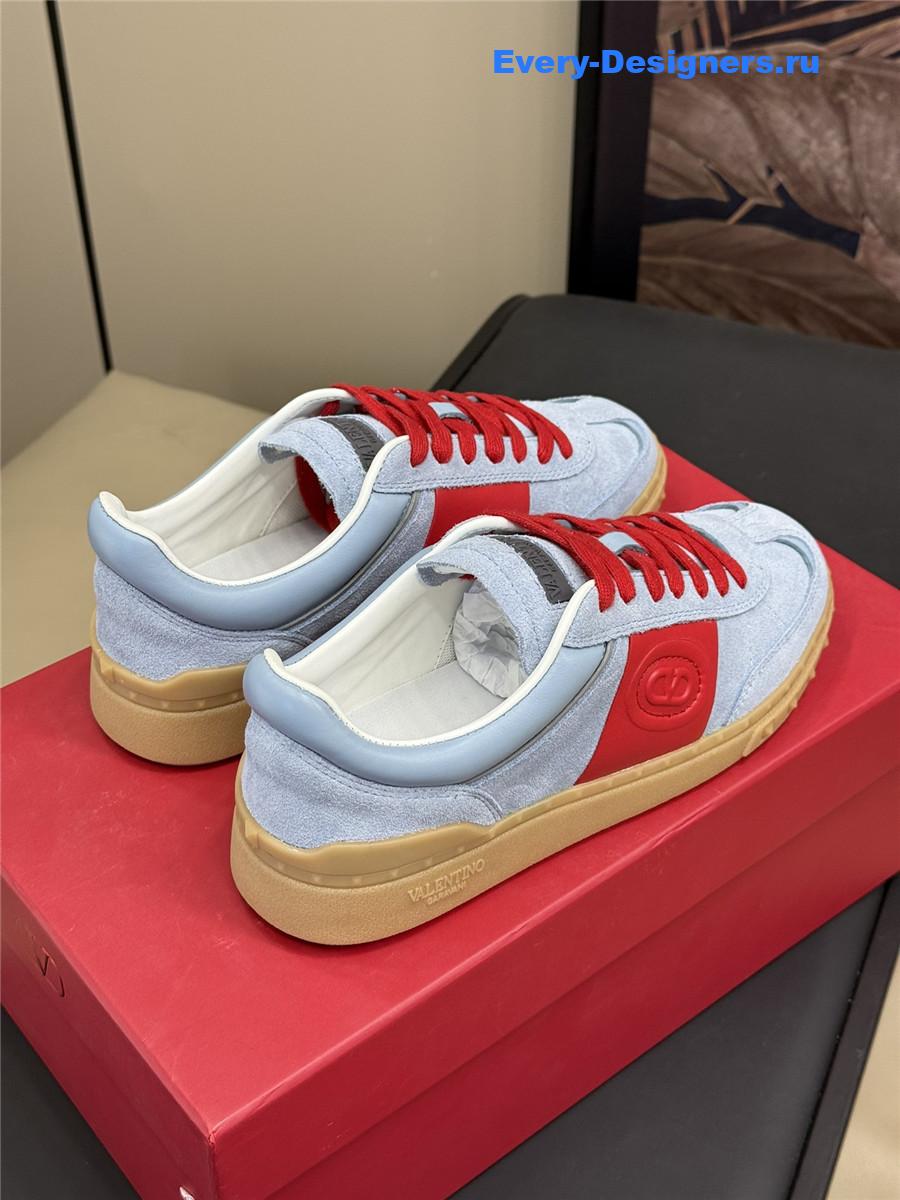 Va1e*ntin0 red blue low-top sneakers