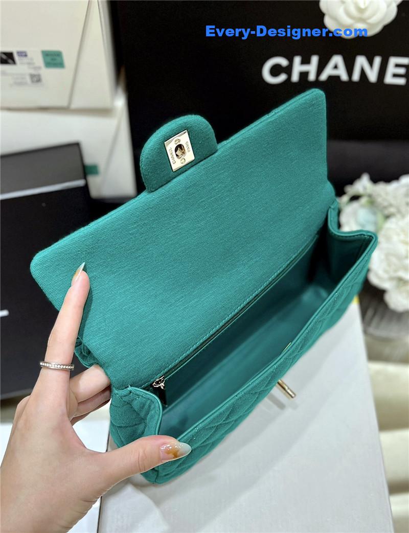 Ch**el green limited edition clutch bag