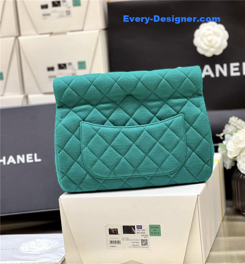 Ch**el green limited edition clutch bag