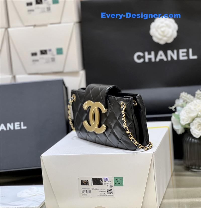 Ch**el logo vintage tote baguette bag