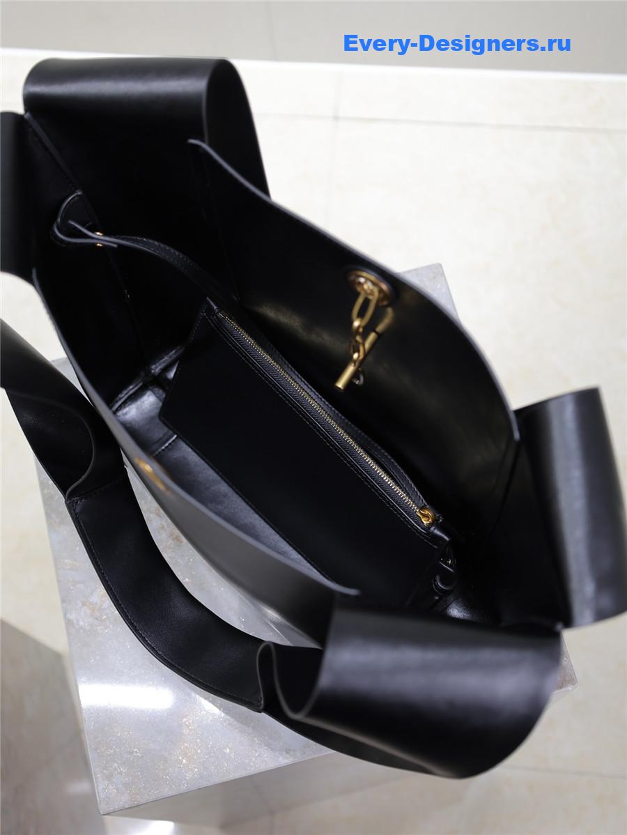 Sa1nt Lau*nt tanger black leather hobo bag