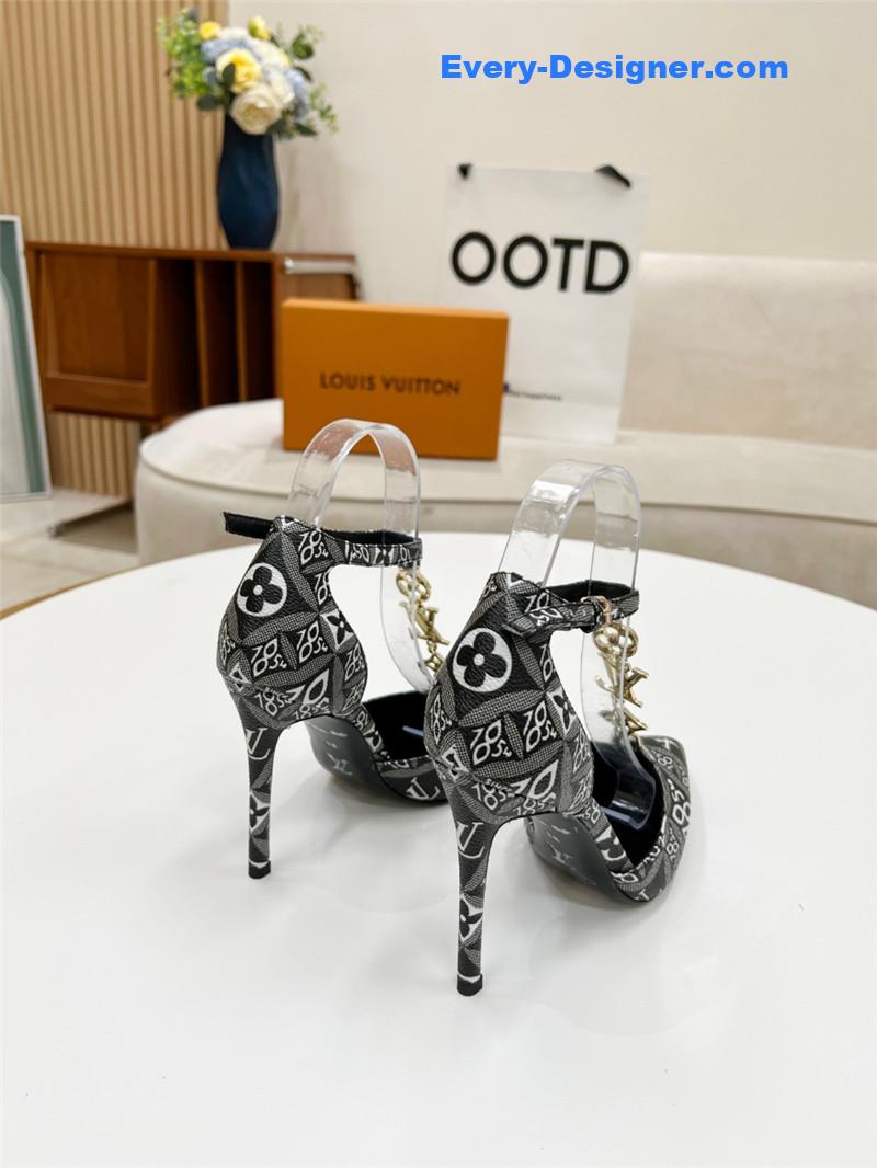 l0vis Vvtt0n lv metal chain high heels