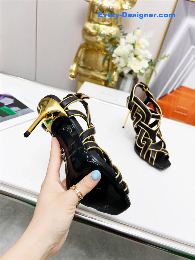 Balmain’s new catwalk cutout sandals