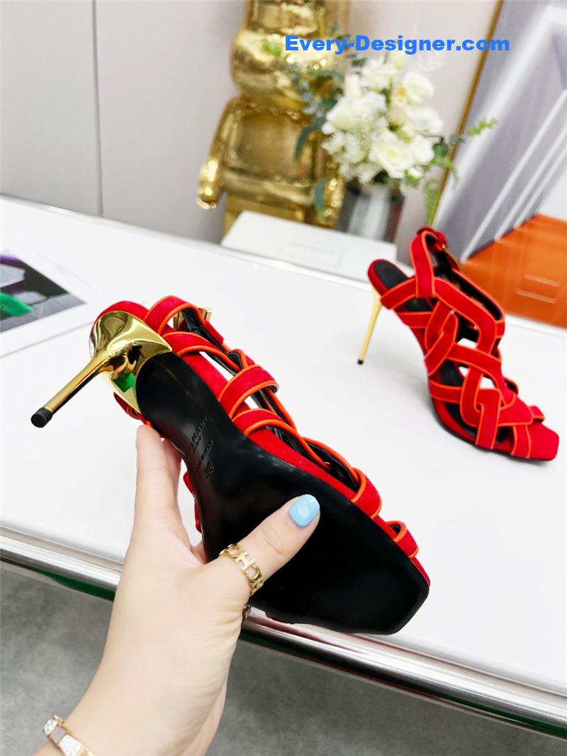 Balmain’s new catwalk cutout sandals