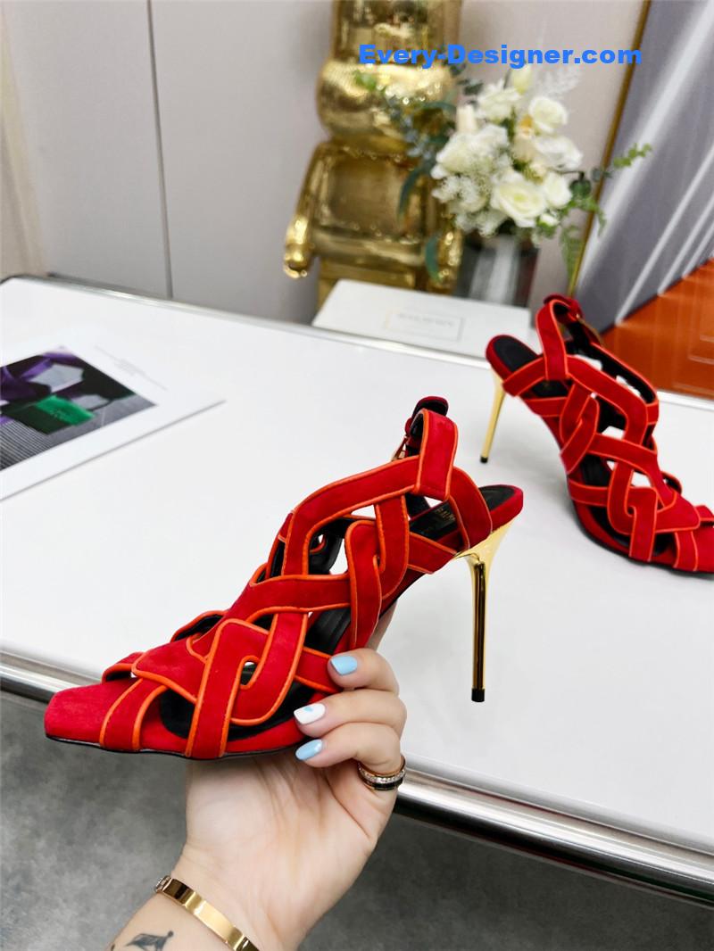 Balmain’s new catwalk cutout sandals