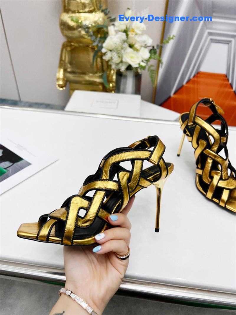 Balmain’s new catwalk cutout sandals