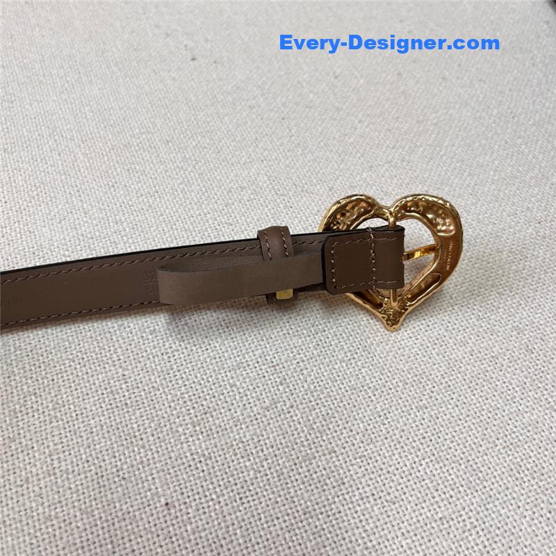 Y51 leather heart pin buckle belt