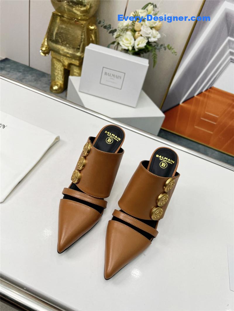Balmain new high-heeled slippers