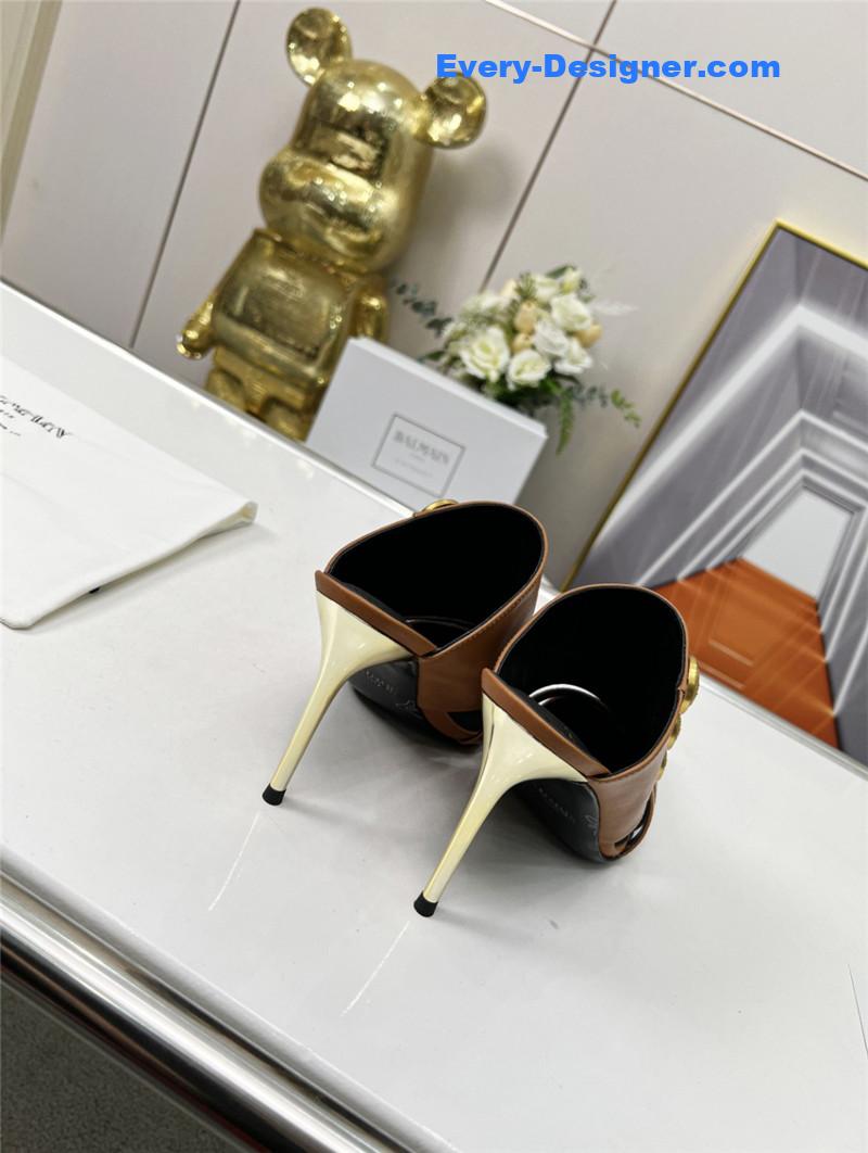 Balmain new high-heeled slippers