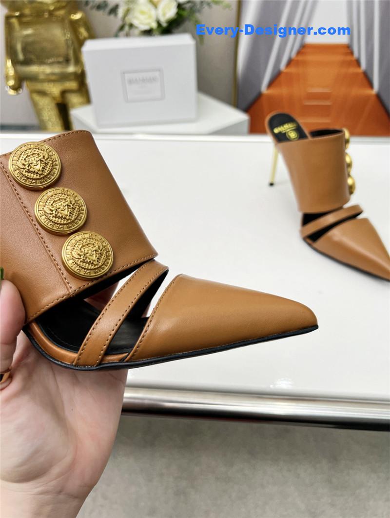 Balmain new high-heeled slippers