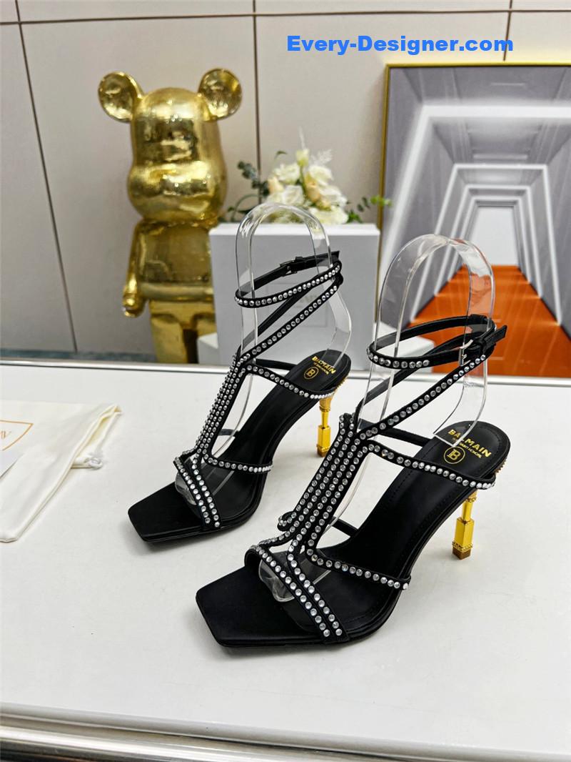 Balmain metal heel sandals
