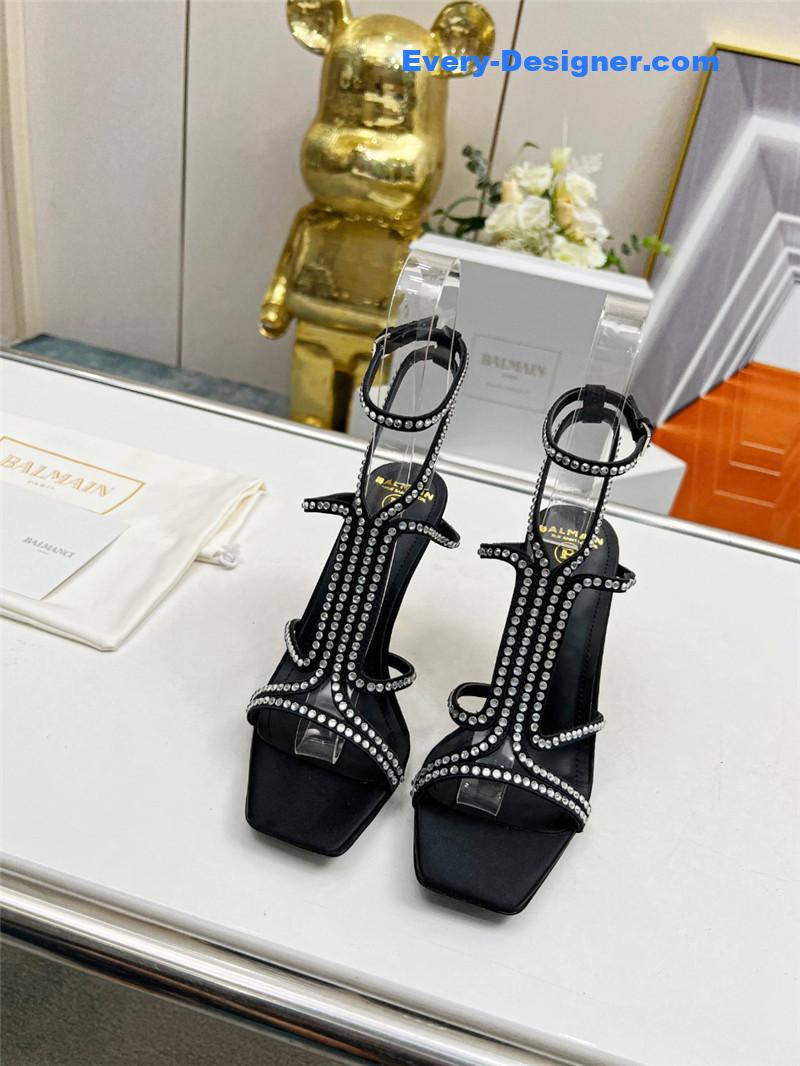 Balmain metal heel sandals