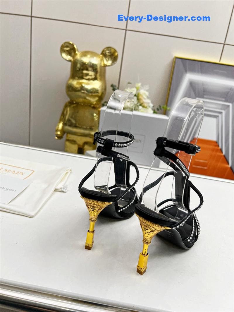 Balmain metal heel sandals