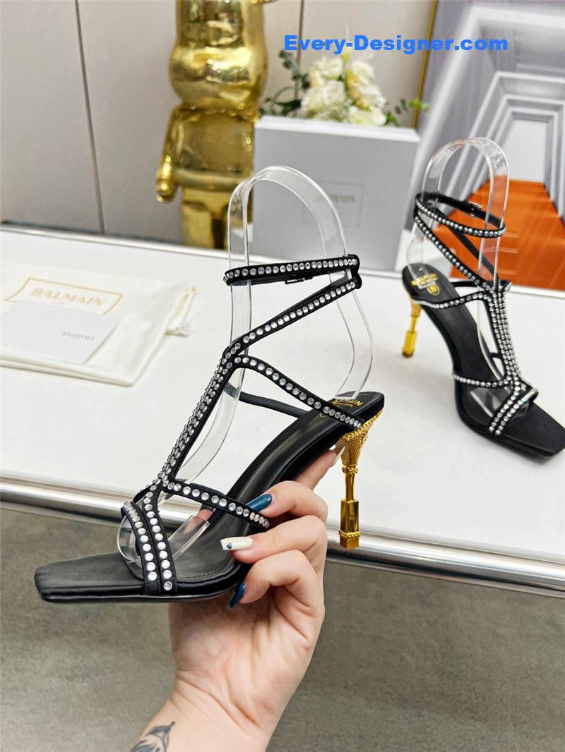 Balmain metal heel sandals