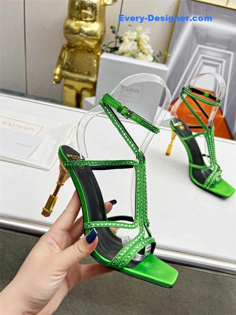 Balmain metal heel sandals