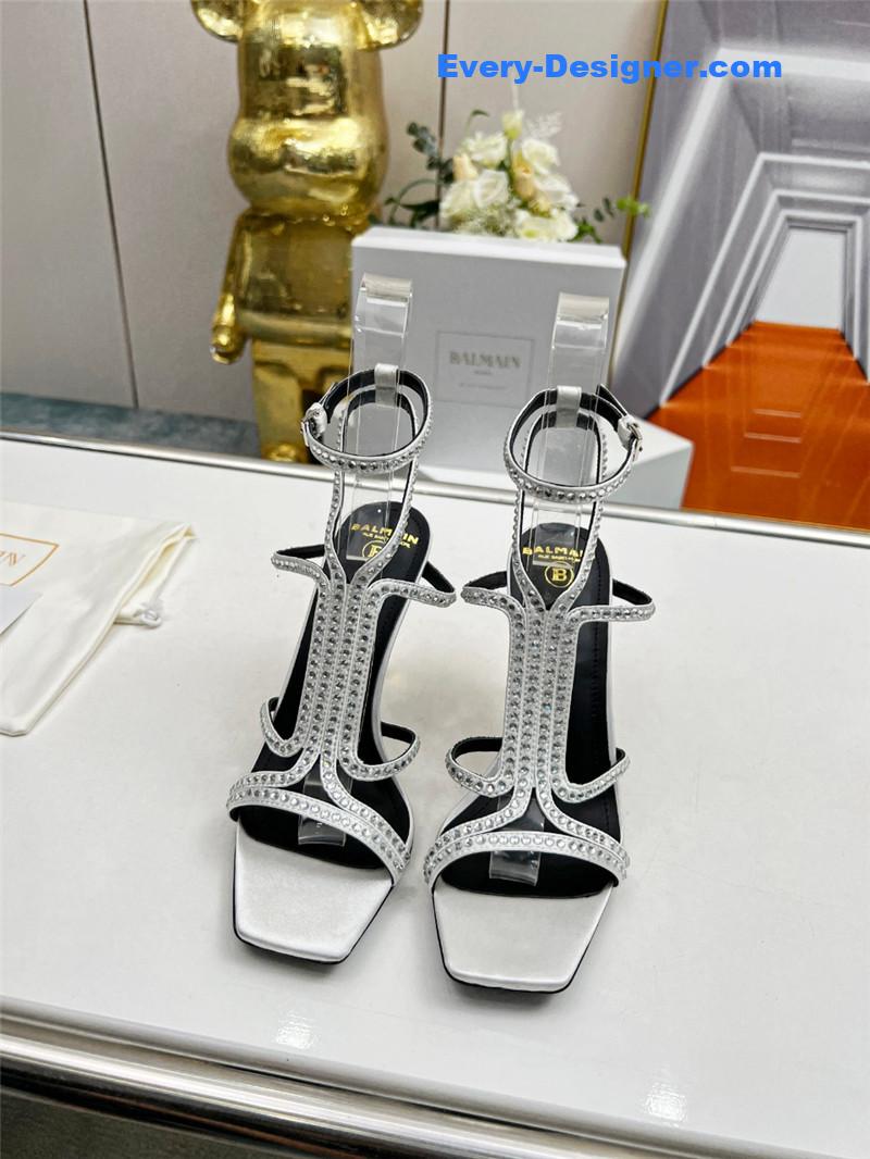 Balmain metal heel sandals