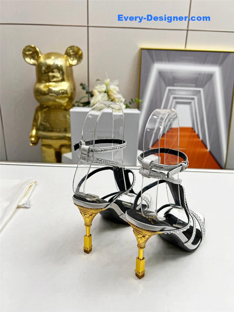 Balmain metal heel sandals