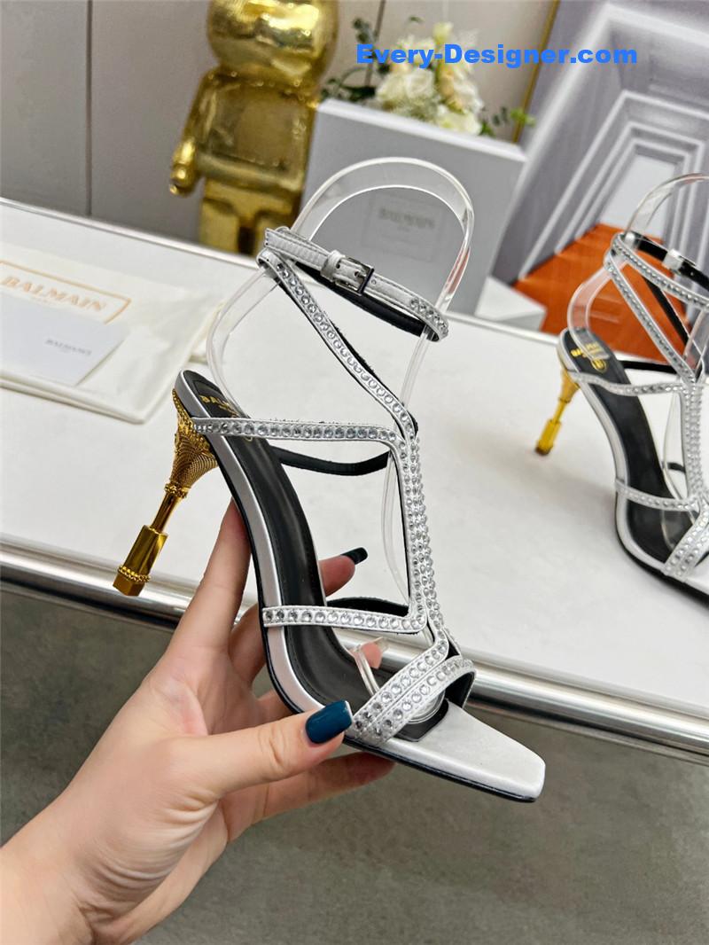 Balmain metal heel sandals