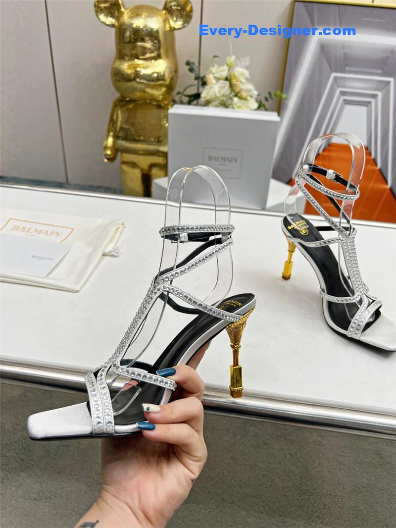 Balmain metal heel sandals