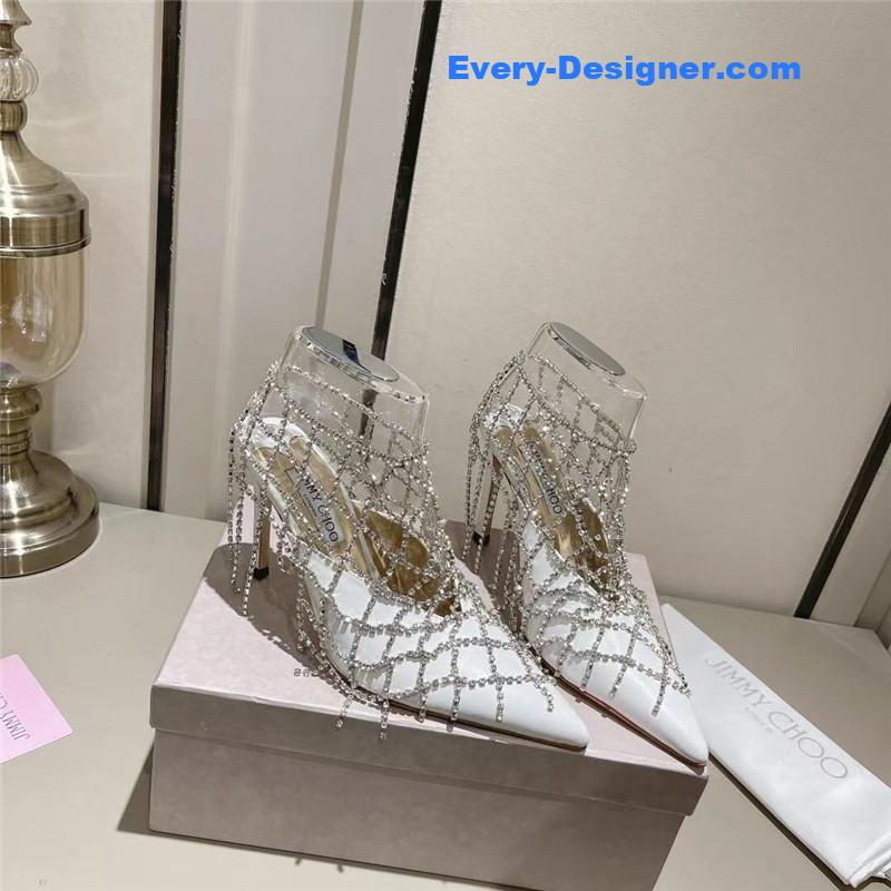 J1m*y Ch00 rhinestone sandals