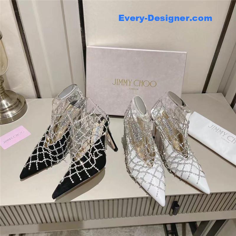 J1m*y Ch00 rhinestone sandals