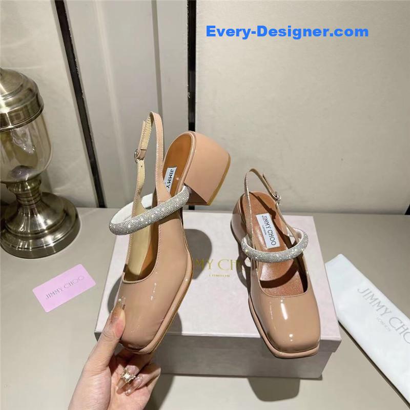 J1m*y Ch00 rhinestone sandals